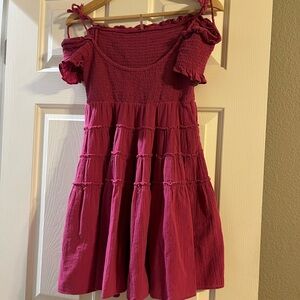 Free people raspberry spring dress